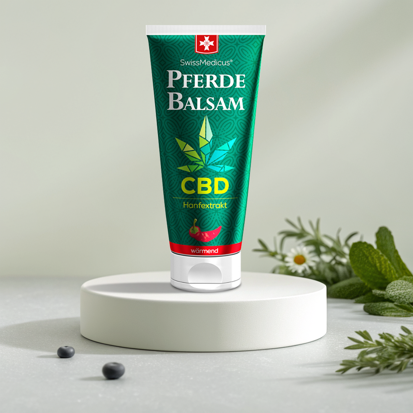 Balsamo di cavallo con riscaldamento al CBD