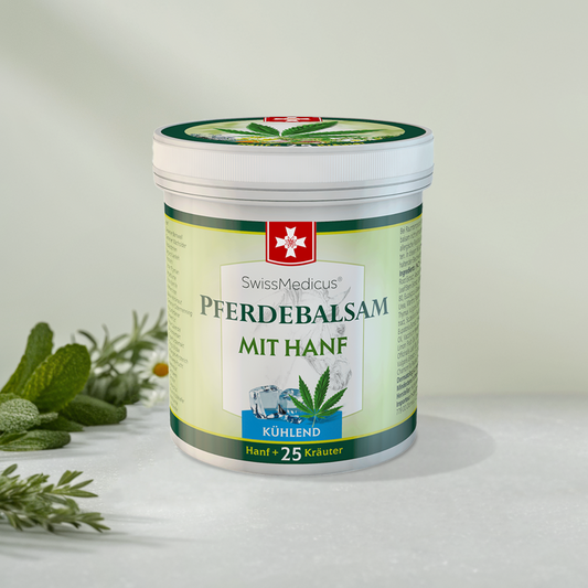 Balsamo di cavallo con cannabis rinfrescante