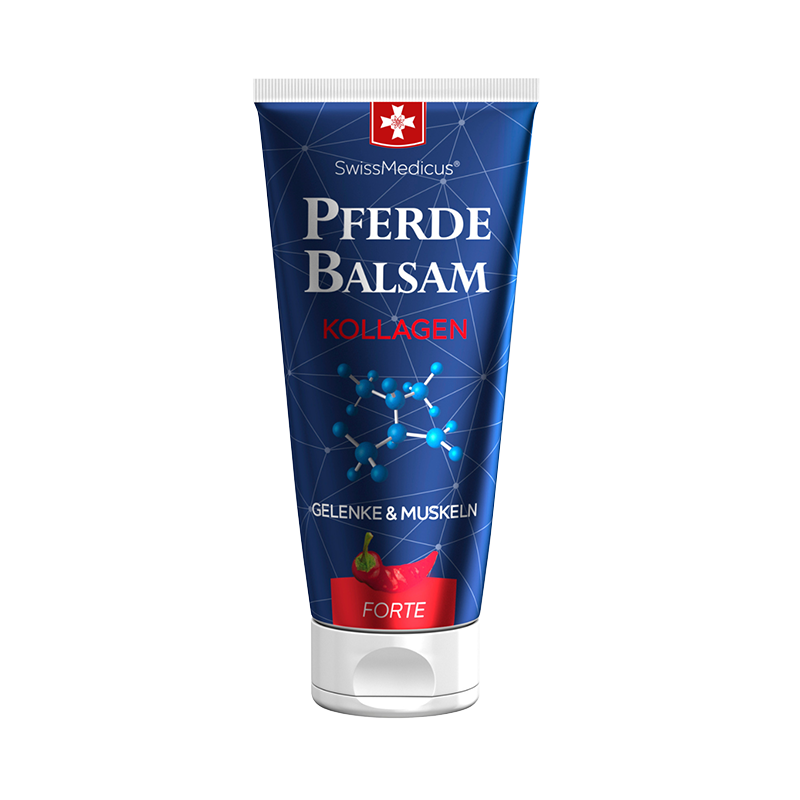 Balsamo di cavallo con collagene marino Forte riscaldante,