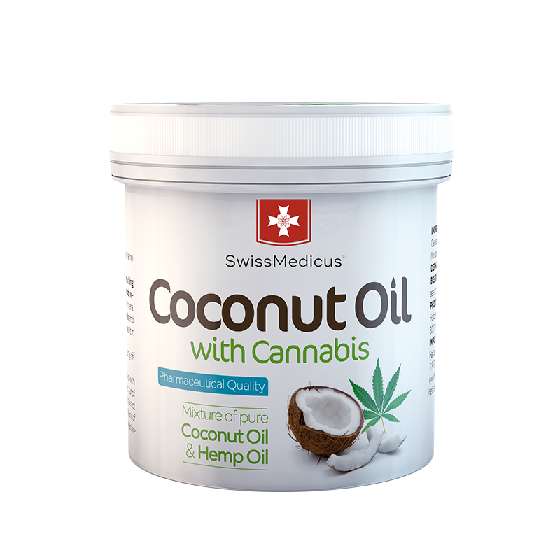 Olio di cocco con canapa