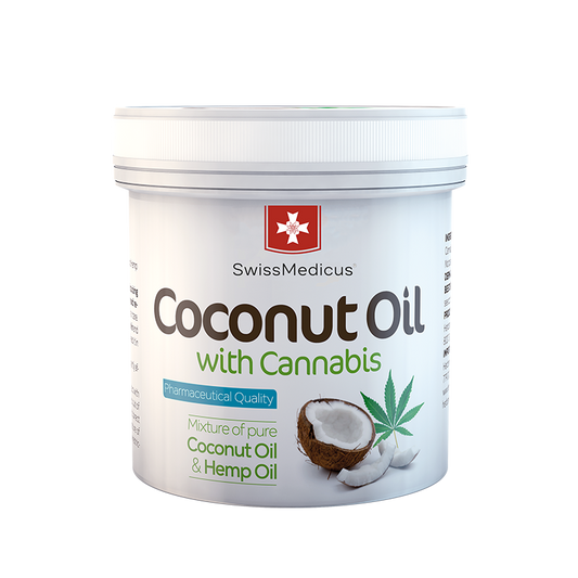 Olio di cocco con canapa