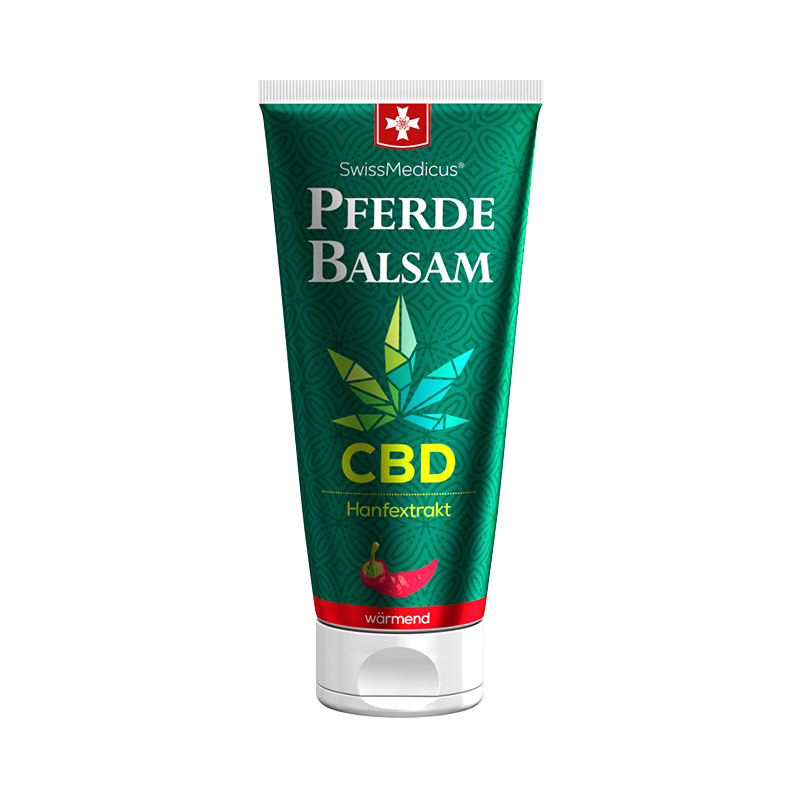 Balsamo di cavallo con riscaldamento al CBD