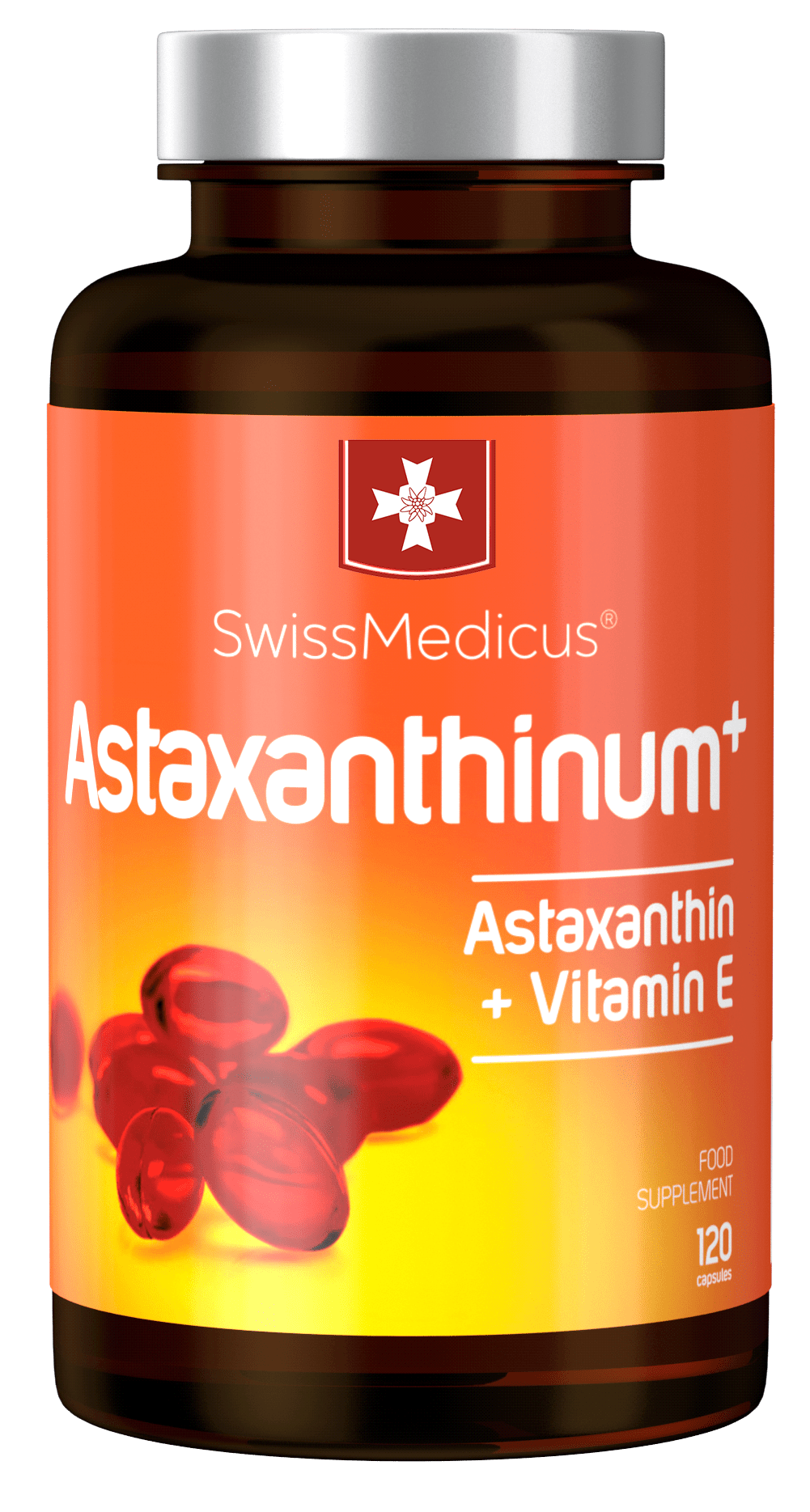 Astaxanthinum + e un integratore alimentare.